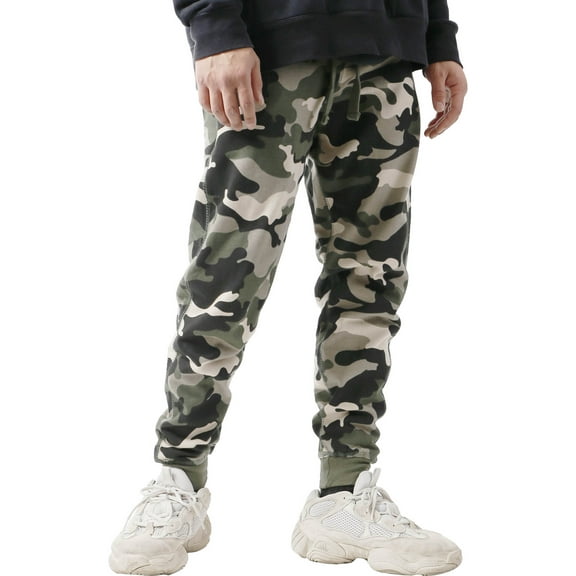 Ma Croix Men's Basic Slim Fit Fleece Jogger Pants