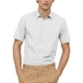 thumbnail image 1 of Ma Croix Men's Basic Urban Slim Fit Short Sleeve Dress Shirts, 1 of 5