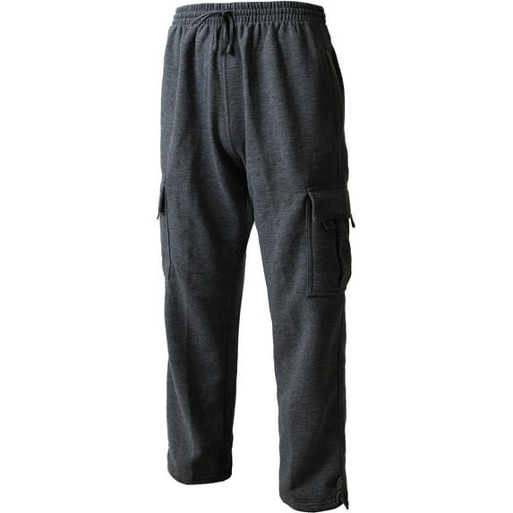 Ma Croix Men's Cargo Sweatpants Heavy Weight Fleece Long Pants M-5XL