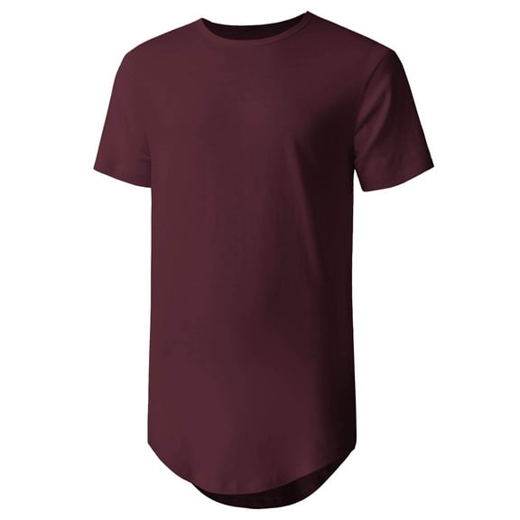 Ma Croix Men's Casual Longtail T-Shirts Hip Hop Urban