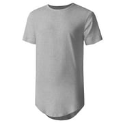 Ma Croix Mens Casual Longtail T-Shirts Hip Hop Urban
