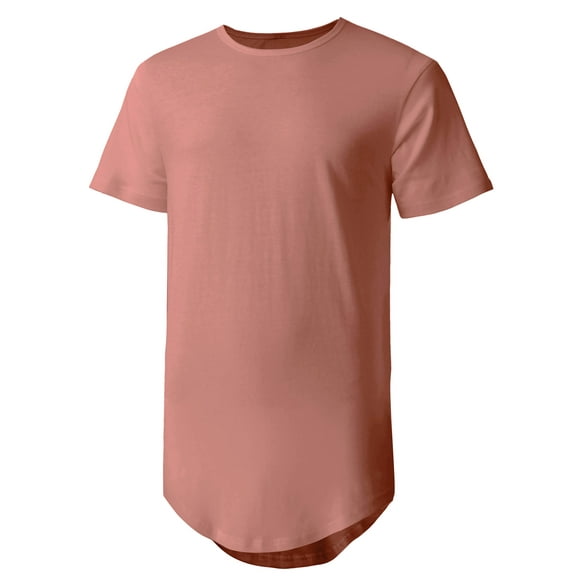 Ma Croix Men's Casual Longtail T-Shirts Hip Hop Urban