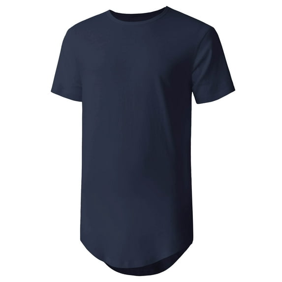 Ma Croix Men's Casual Longtail T-Shirts Hip Hop Urban