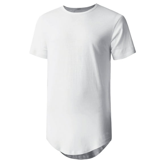 Ma Croix Men's Casual Longtail T-Shirts Hip Hop Urban