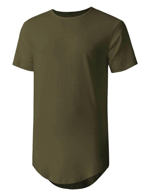 Men's Casual Longtail T-Shirts Hip Hop Urban