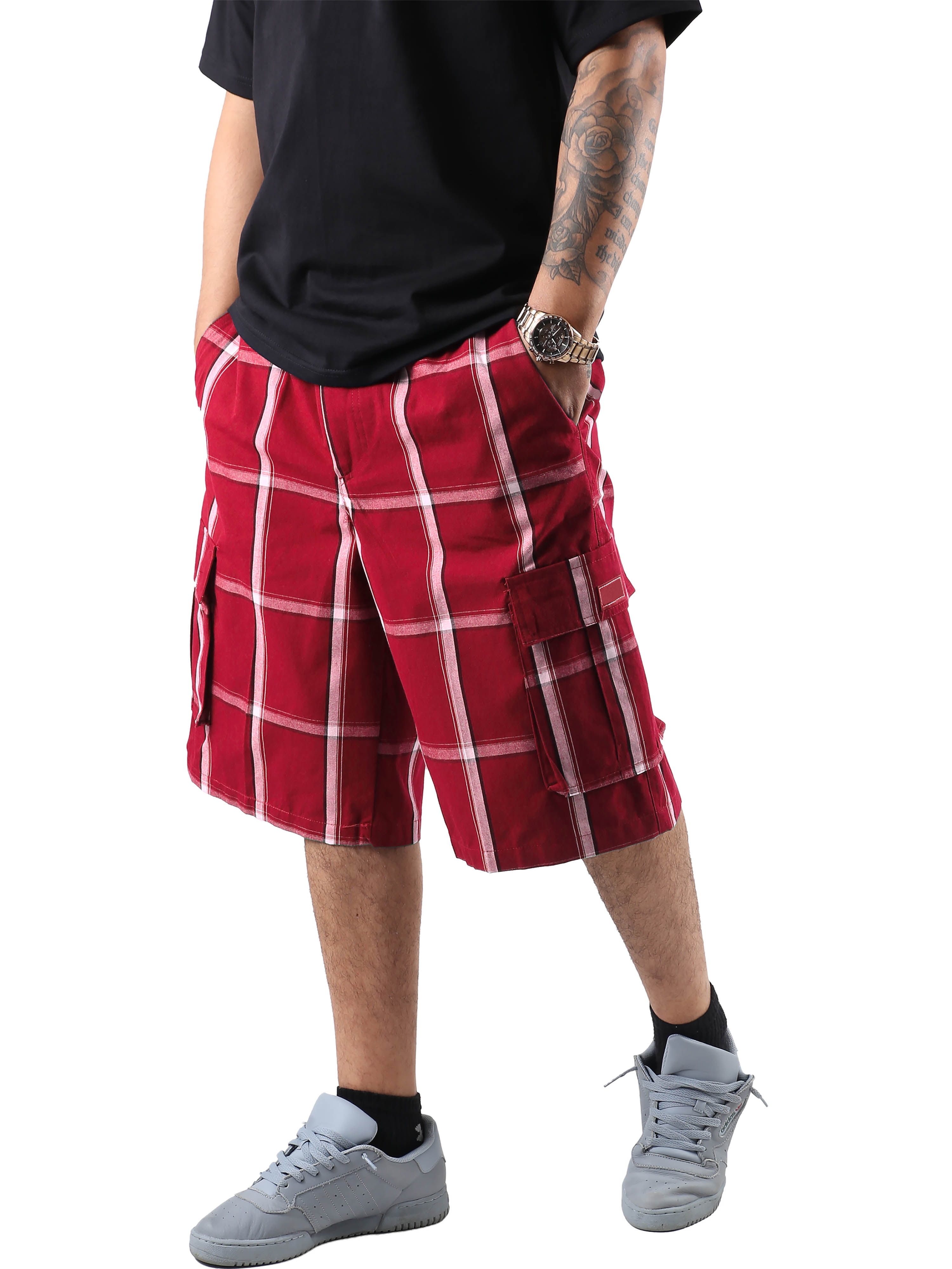 Plaid hotsell cargo shorts