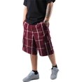 thumbnail image 1 of Ma Croix Men's Checkered Loose Fit Plaid Cargo Shorts, 1 of 5