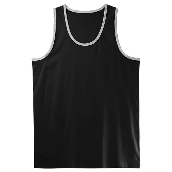 Ma Croix Men's Classic Solid Tank Top Athletic Comfort Sleeveless T Shirts