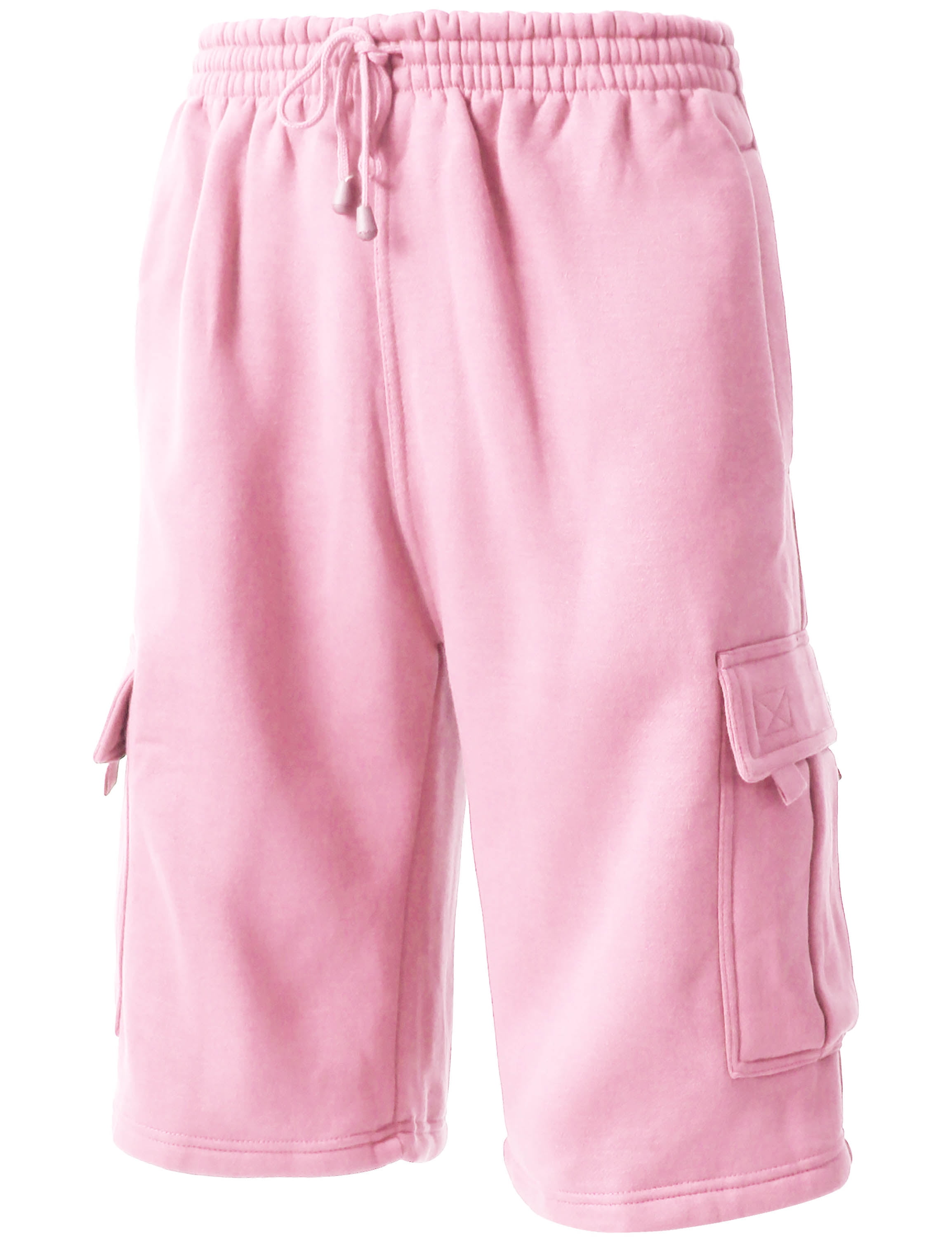 Ma Croix Men's Comfort Fleece Cargo Sweat Shorts with Drawstring - Main Image