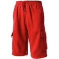 thumbnail image 1 of Ma Croix Men's Comfort Fleece Cargo Sweat Shorts with Drawstring, 1 of 5