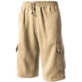 thumbnail image 1 of Ma Croix Men's Comfort Fleece Cargo Sweat Shorts with Drawstring, 1 of 5