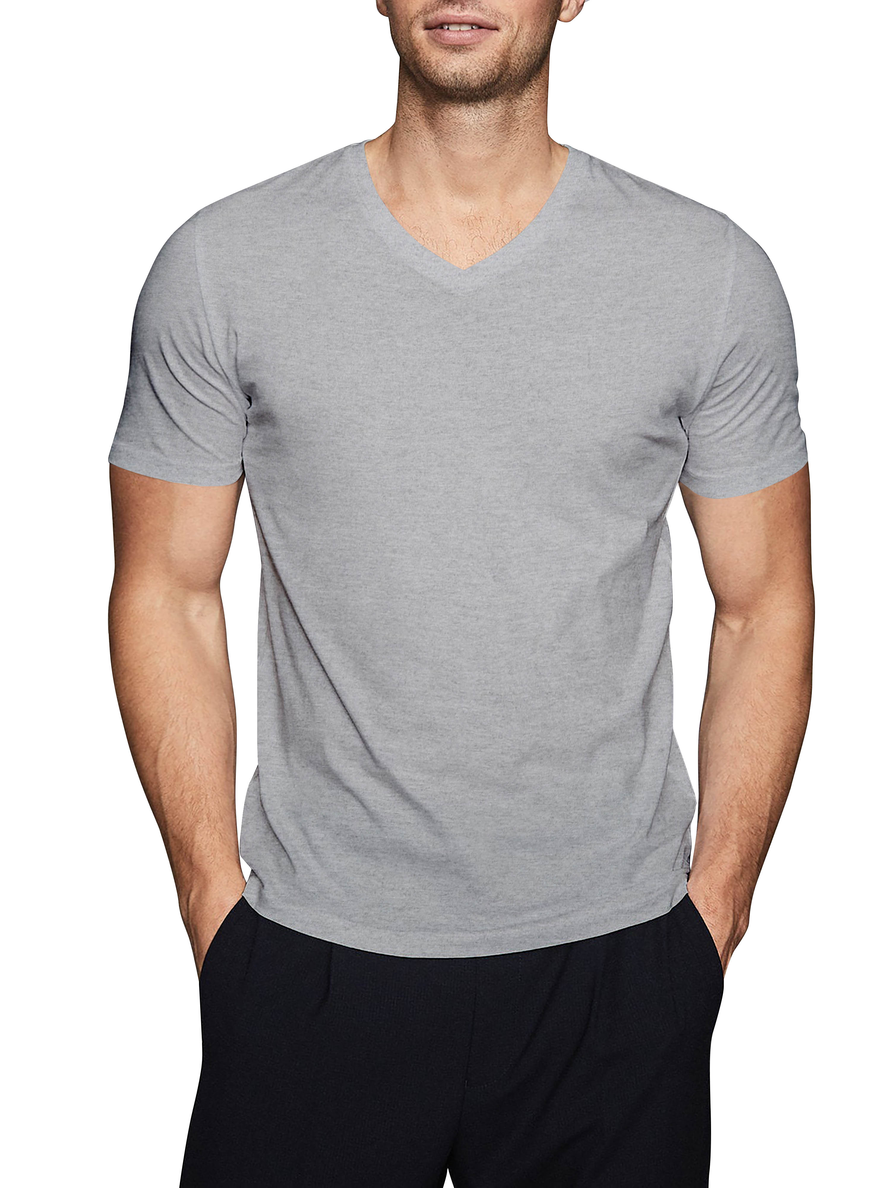 Hanes Big men's nano-t short sleeve v-neck - Walmart.com
