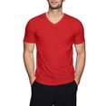 thumbnail image 1 of Ma Croix Men's Comfort Short Sleeve Cotton V Neck T-Shirts Plain Tee, 1 of 4