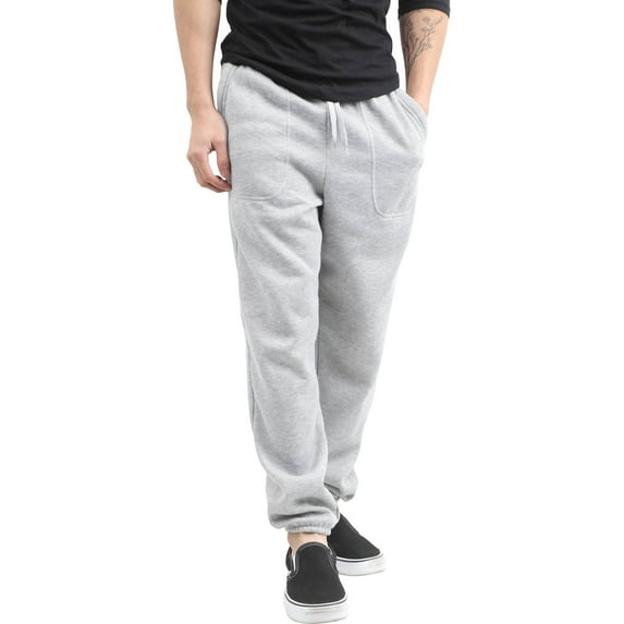 Ma Croix Men's Elastic Bottom Sweatpants with Pocket