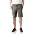 thumbnail image 1 of Ma Croix Men's Flat Front Summer Casual Twill Classic Slim Fit Cotton Shorts, 1 of 6