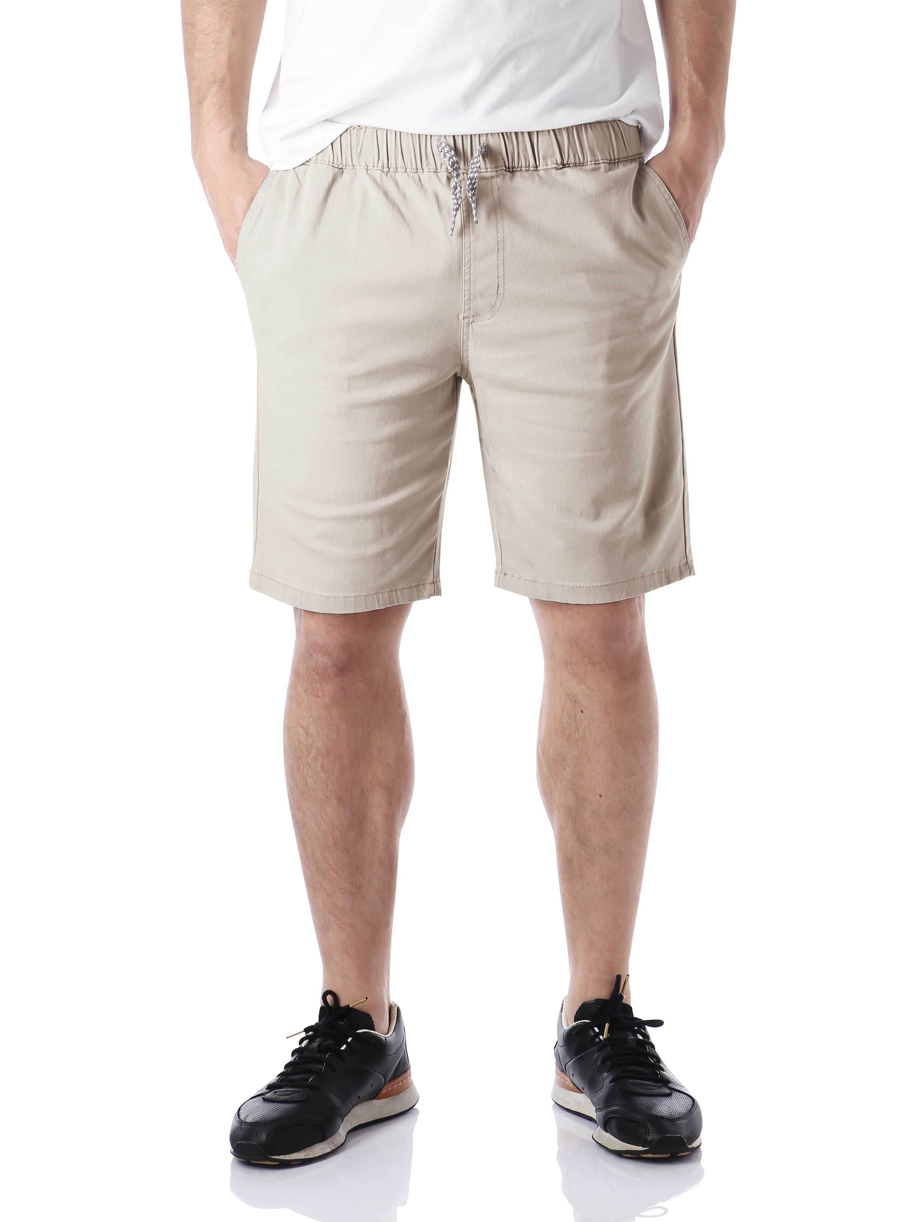 Ma Croix Men's Flat Front Summer Casual Twill Classic Slim Fit Cotton Shorts - image 1 of 6