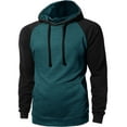 thumbnail image 1 of Ma Croix Men's Heavyweight Premium Pullover Hoodie Two Tone Raglan, 1 of 4