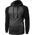 thumbnail image 1 of Ma Croix Men's Heavyweight Premium Pullover Hoodie Two Tone Raglan, 1 of 4