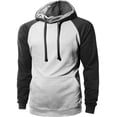 thumbnail image 1 of Ma Croix Men's Heavyweight Premium Pullover Hoodie Two Tone Raglan, 1 of 4