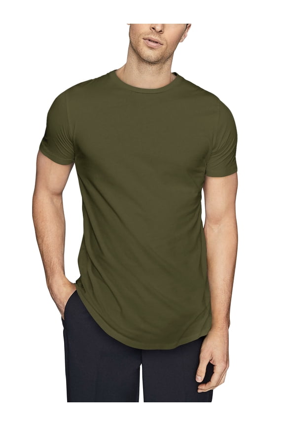 Men's Hip Hop Casual Longline Hipster Urban T-Shirts