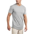 thumbnail image 1 of Ma Croix Men's Hipster Elongated Longline Casual Big and Tall T Shirts, 1 of 6
