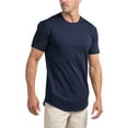 thumbnail image 1 of Ma Croix Men's Hipster Elongated Longline Casual Big and Tall T Shirts, 1 of 6
