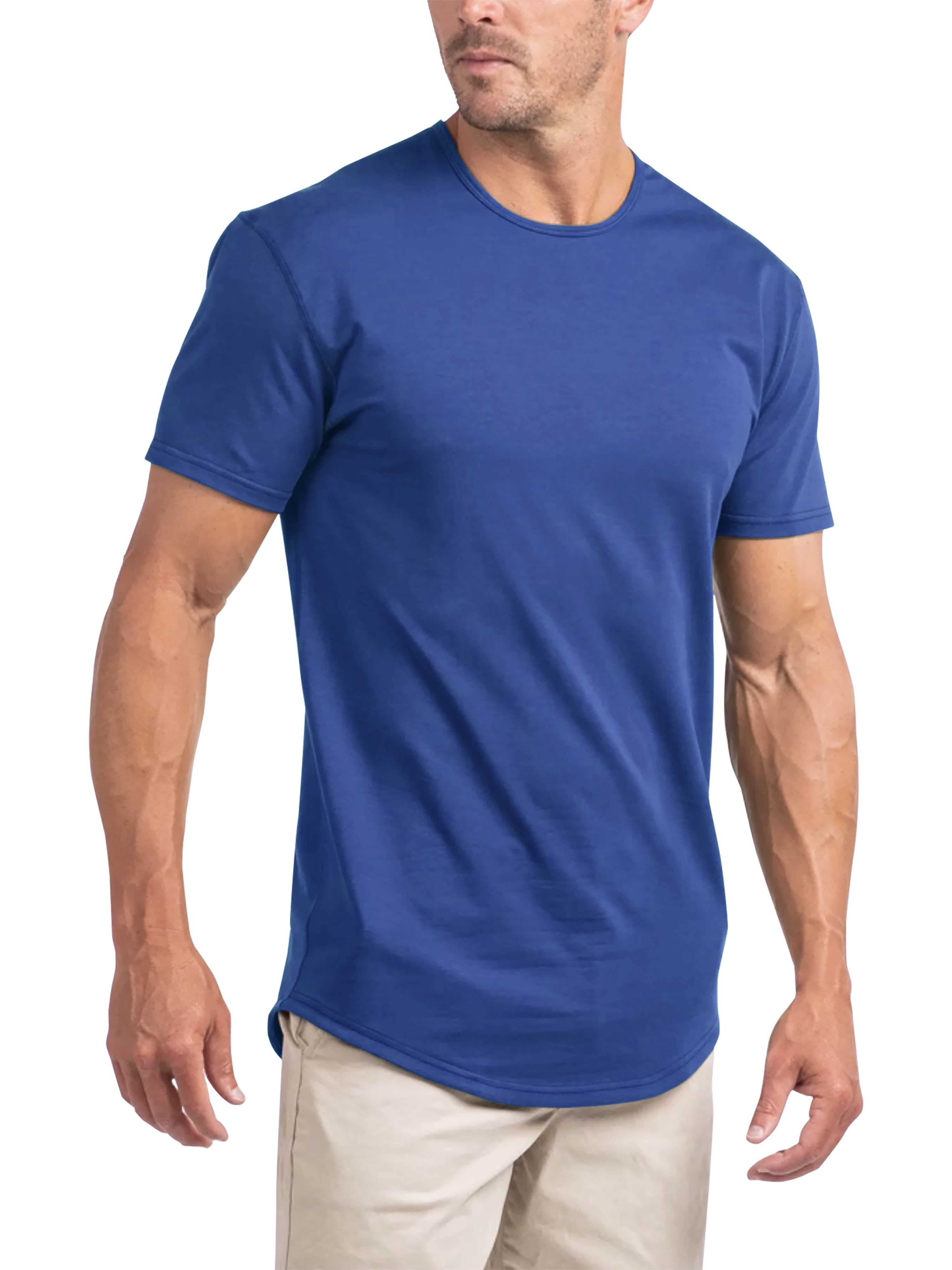 Ma Croix Men's Hipster Elongated Longline Casual Big and