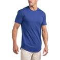thumbnail image 1 of Ma Croix Men's Hipster Elongated Longline Casual Big and Tall T Shirts, 1 of 6