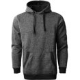 thumbnail image 1 of Ma Croix Men's Lightweight Marled Brushed Fleece Pullover Hoodie, 1 of 5