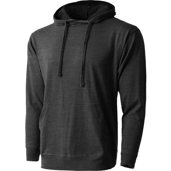 Ma Croix Men's Lightweight Pullover Hoodie Sweatshirt with Kangaroo Pocket (Small, Charcoal)