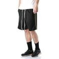 thumbnail image 1 of Ma Croix Men's Lightweight Stripe Track Shorts with Drawstring, 1 of 4