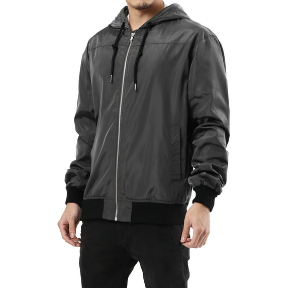 Ma Croix Men's Lightweight Windbreaker Hooded Winter Jacket Performance Packable Jacket Water Resistant Shell