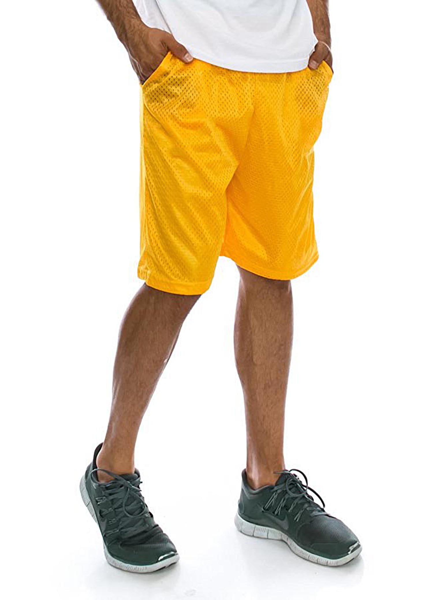 Ma Croix Men's Mesh Basketball Shorts with Pockets Big and Tall