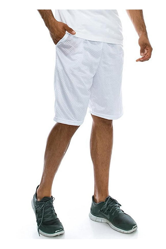 Men's Mesh Basketball Shorts with Pockets Big and Tall Sportswear