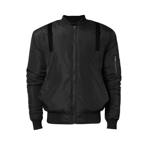 Ma Croix Men's Padded Parachute Bomber Jacket Lightweight Skinny Fit Casual