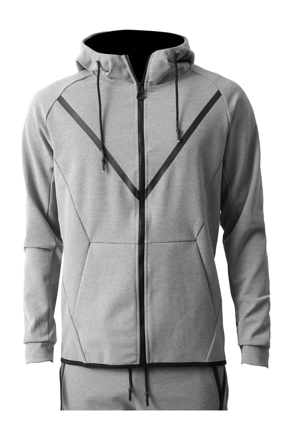Men's Premium Athletic Active Zip Up Hoodie Jacket