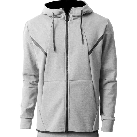 Ma Croix Men's Premium Athletic Active Zip Up Hoodie Jacket