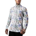 thumbnail image 1 of Ma Croix Men's Premium Button Down Shirt Printed Tailored Slim Fit, 1 of 8