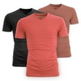 thumbnail image 1 of Ma Croix Men's Premium Cotton V-Neck T-Shirts 3-Pack, 1 of 2