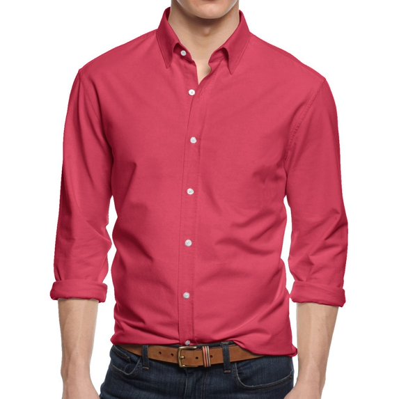 Ma Croix Men's Premium Dress Shirts Slim Fit Long Sleeve