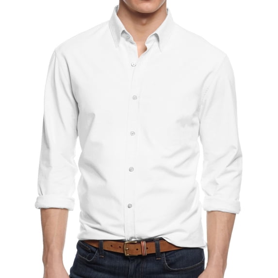 Ma Croix Men's Premium Dress Shirts Slim Fit Long Sleeve