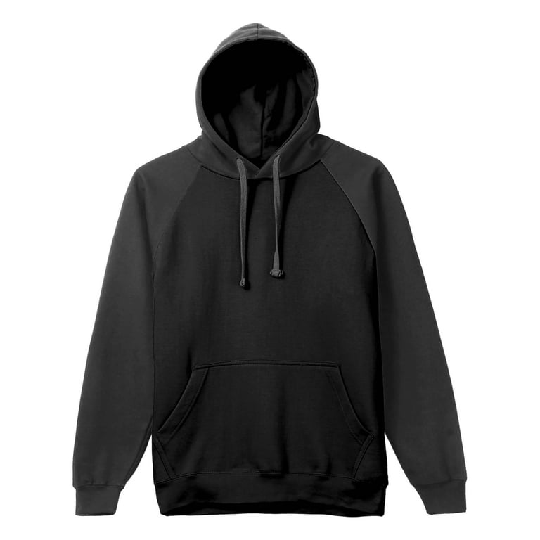 Mens black plain hoodie sale