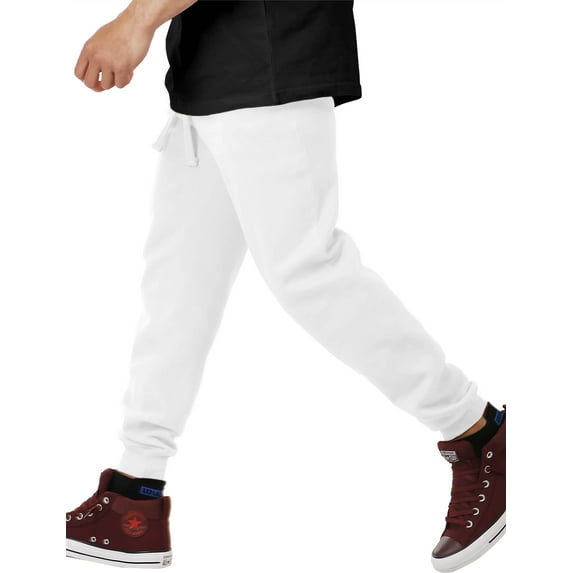 Ma Croix Men's Premium Slim Fit Fleece Jogger Sweatpants with Elastic Bottom