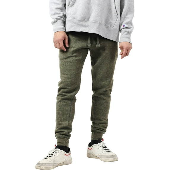 Ma Croix Men's Premium Slim Fit Fleece Jogger Sweatpants with Elastic Bottom