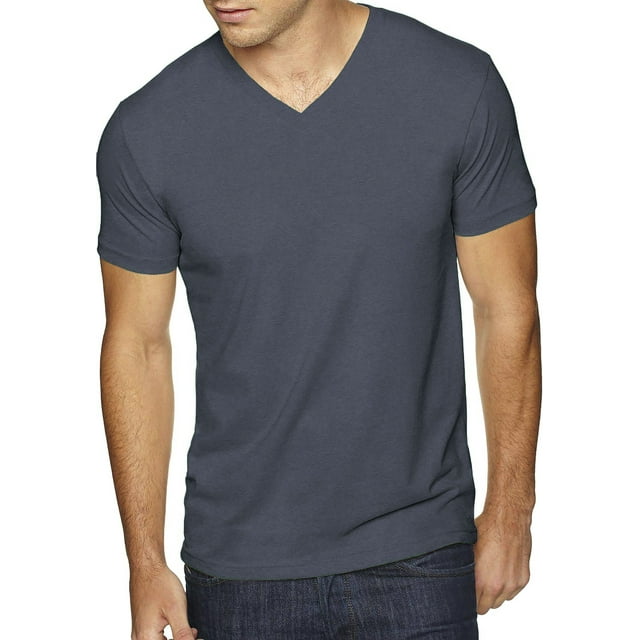 Ma Croix Men's Premium Solid Cotton V Neck T-Shirts Short Sleeve Tee ...