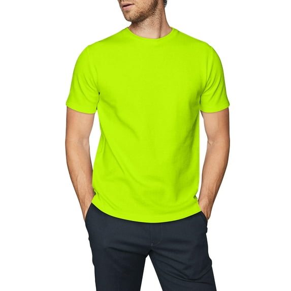 Ma Croix Men's Premium Standard Fit Short Sleeve Solid Crew Neck T-Shirts, up to size 5XL 
