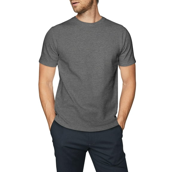 Ma Croix Men's Premium Standard Fit Short Sleeve Solid Crew Neck T-Shirts, up to size 5XL 