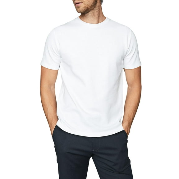 Ma Croix Men's Premium Standard Fit Short Sleeve Solid Crew Neck T-Shirts, up to size 5XL 