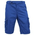 thumbnail image 1 of Ma Croix Men's Premium Utility Loose Fit Twill Cargo Shorts with Belt, 1 of 3
