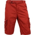 thumbnail image 1 of Ma Croix Men's Premium Utility Loose Fit Twill Cargo Shorts with Belt, 1 of 3